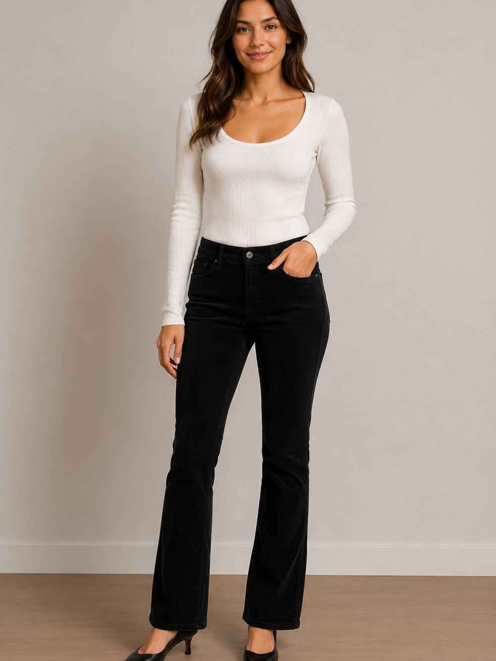 Calvin Klein Jeans Black Corduroy Jeans Size 4